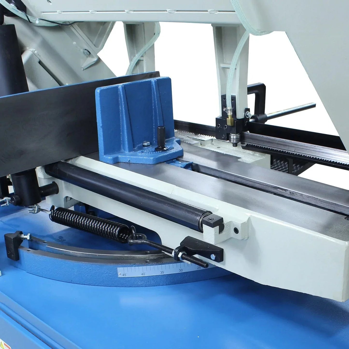 Baileigh BS-330M; 220 Volt 3 Phase Metal Cutting Band Saw Mitering Vice and Head 1-1/4" Blade Width