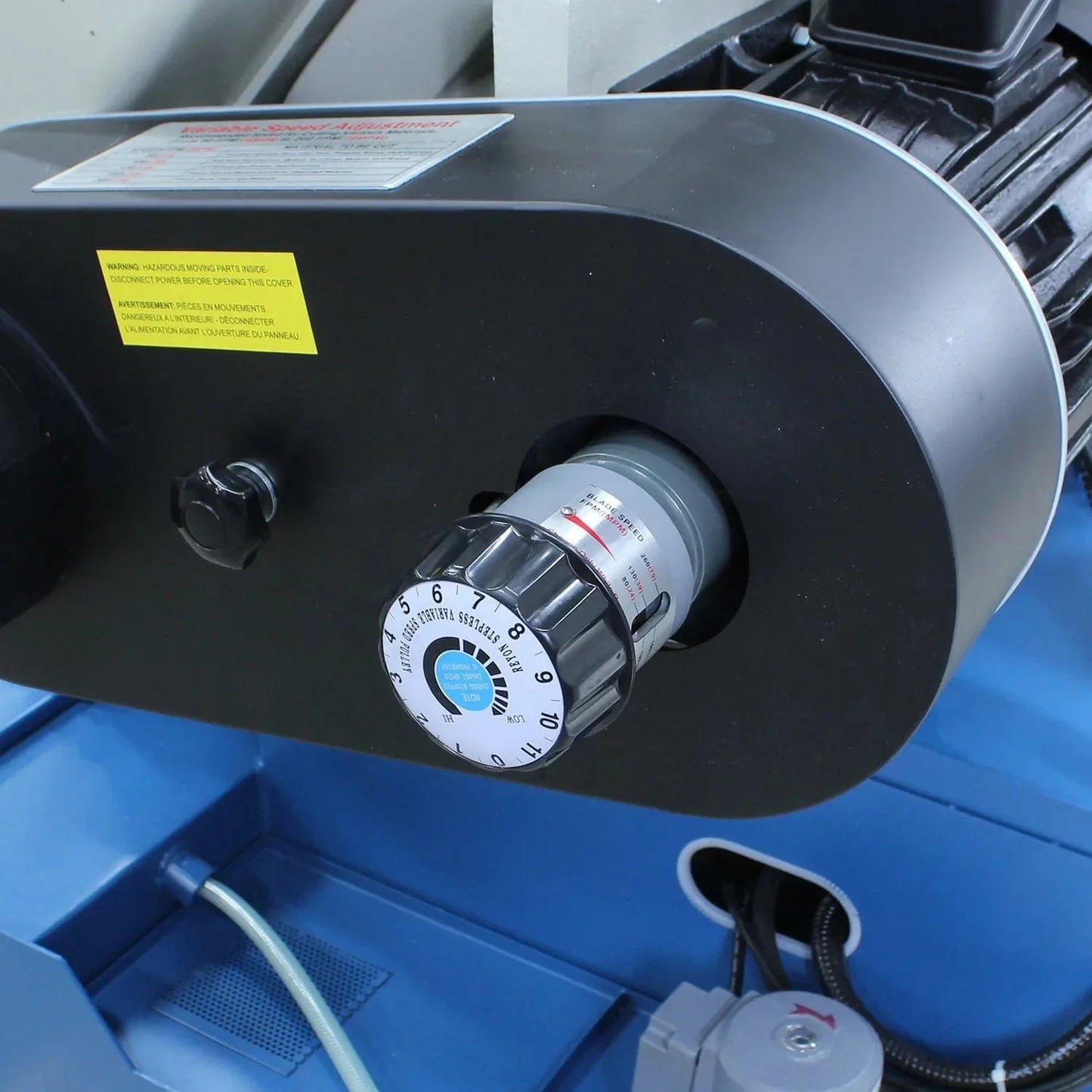 Baileigh BS-330M; 220 Volt 3 Phase Metal Cutting Band Saw Mitering Vice and Head 1-1/4" Blade Width