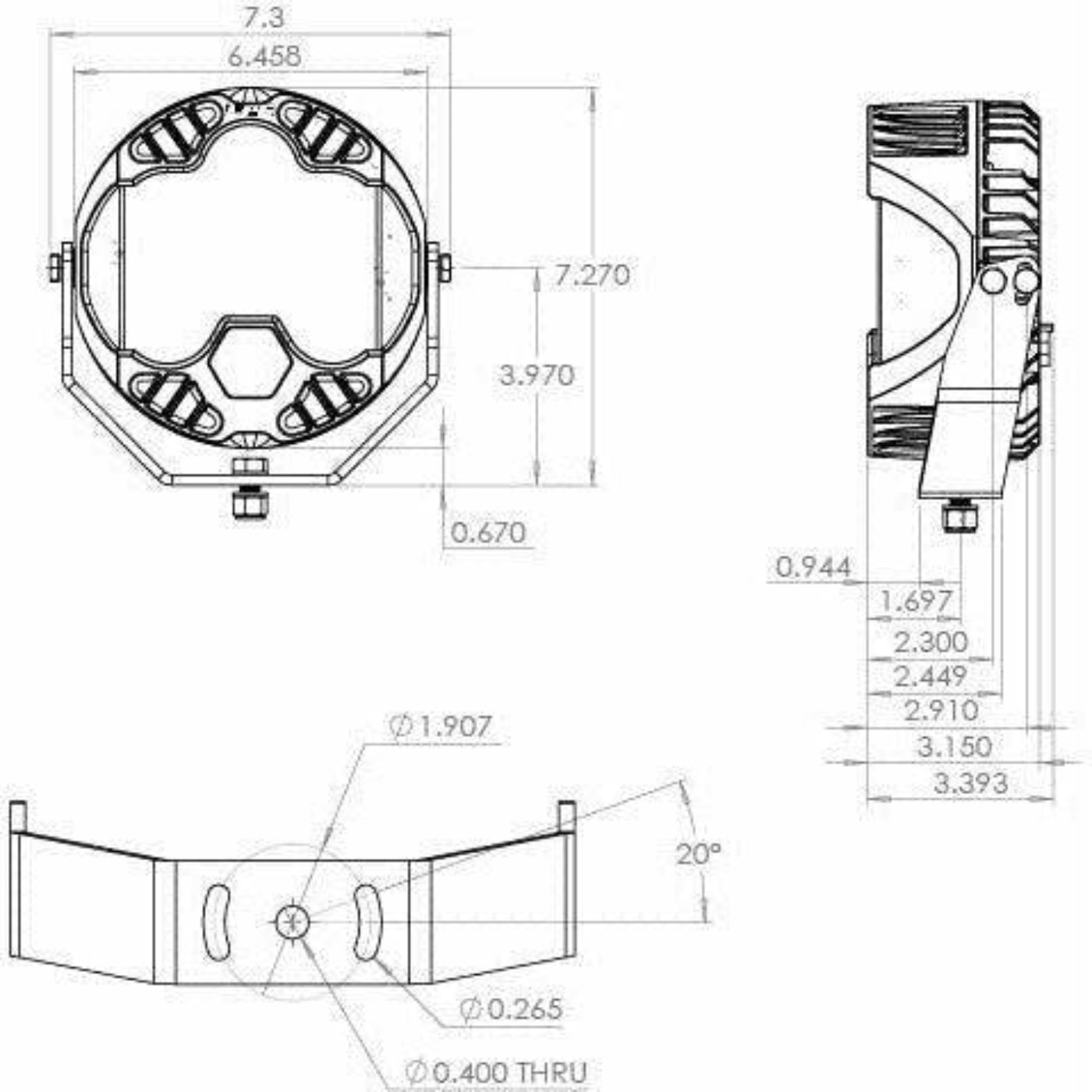 Baja Designs LP6 Pro LED Light Pod - 270003