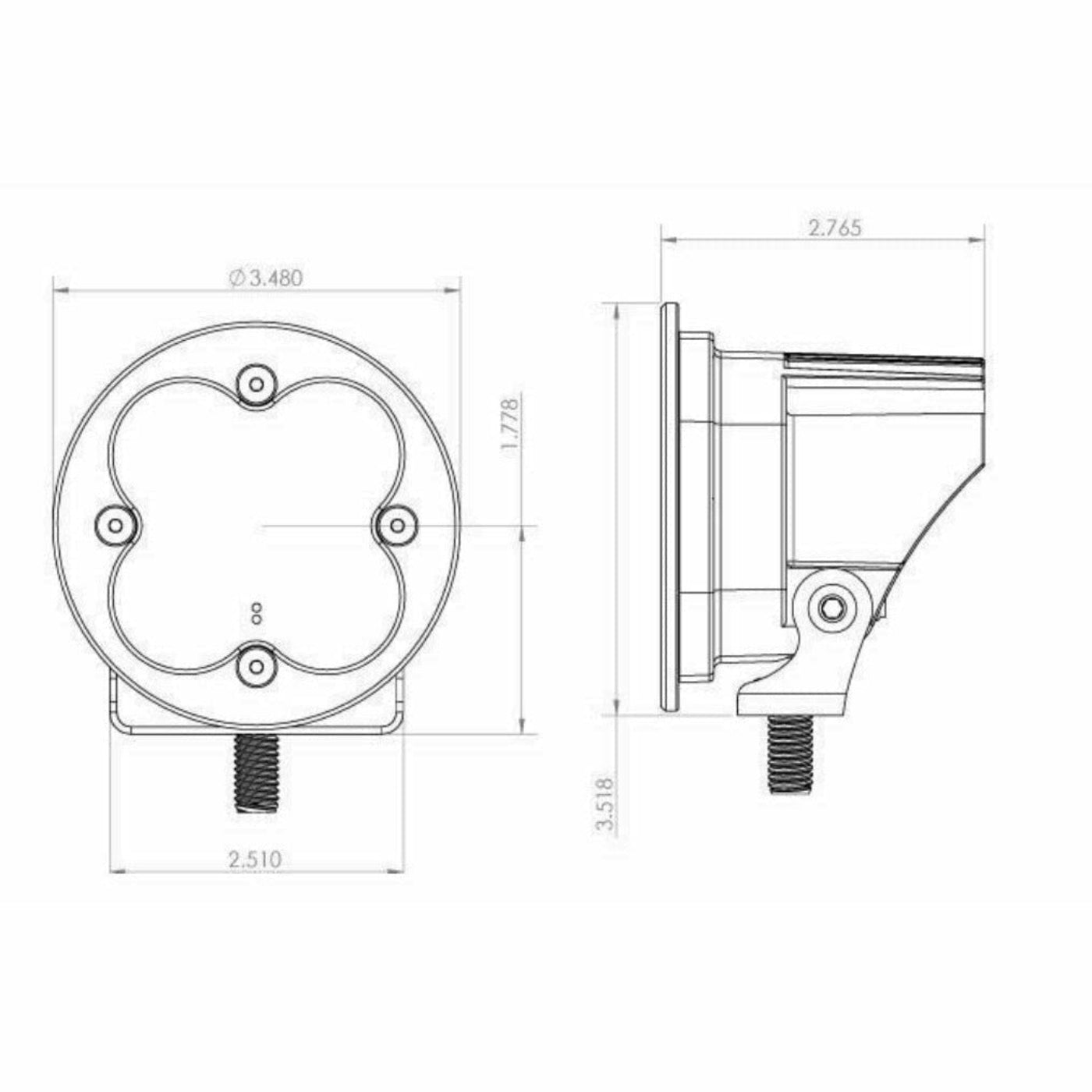 Baja Designs Squadron-R Pro LED Light Pods (Pair) - 597801