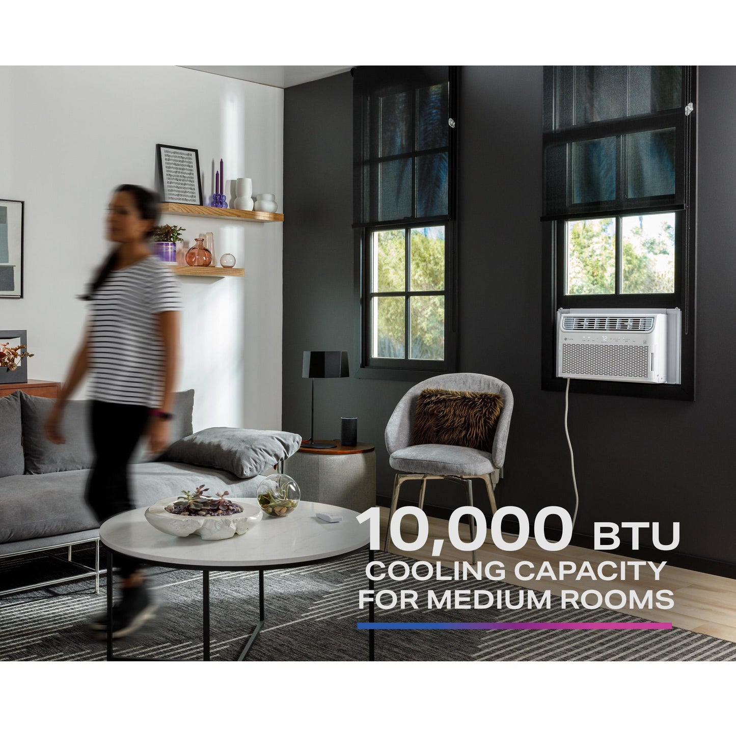 GE APPLIANCES AHTR10AC 10,000 BTU Inverter Smart Window AC - AHTR10AC-KT