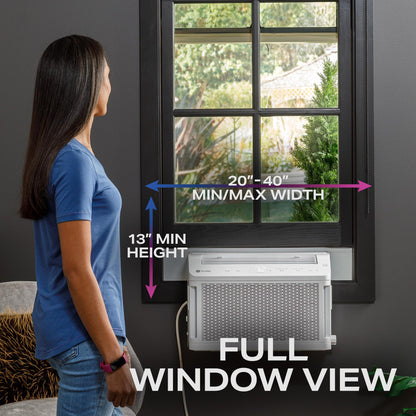 GE APPLIANCES 12,200 BTU Smart Window AC for Large Rooms – PHNT12CC-KT