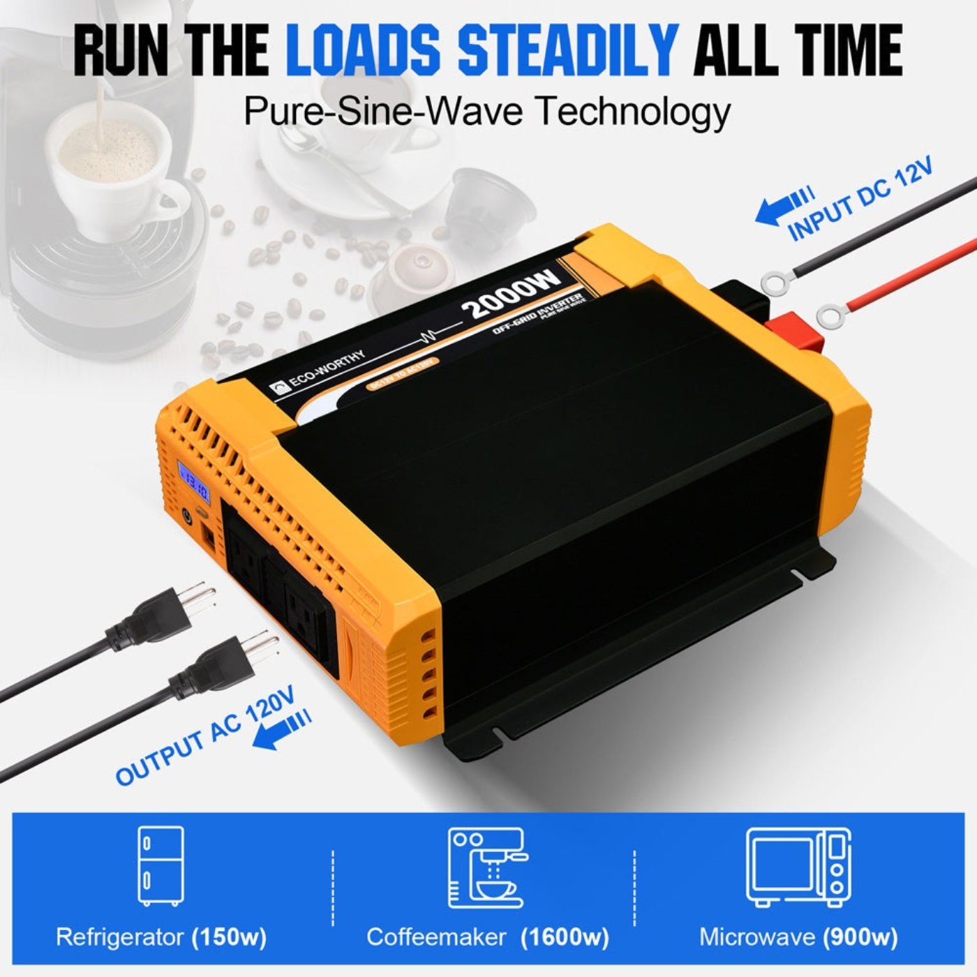 Eco-Worthy 780W 12V 4x Bifacial 195W Complete MPPT Off Grid Solar Kit