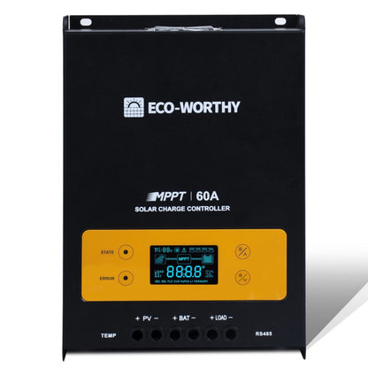 Eco-Worthy 780W 12V 4x Bifacial 195W Complete MPPT Off Grid Solar Kit