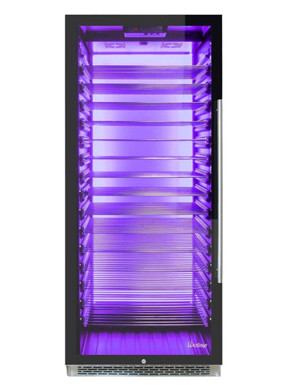 Vinotemp Private Reserve Series 188-Bottle Backlit Panel Commercial 300 Wine Cooler (Left Hinge) - EL-300COMM-L