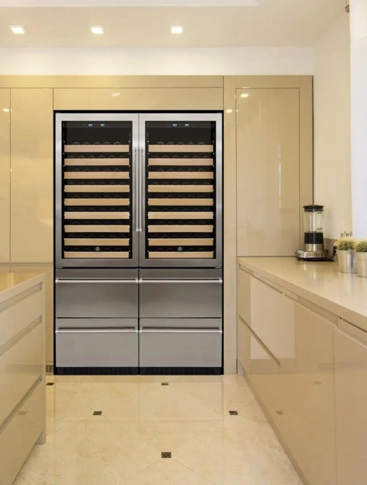 Vinotemp Stainless Steel Wine & Beverage Cooler (Right Hinge) - EL-BWC108-SS