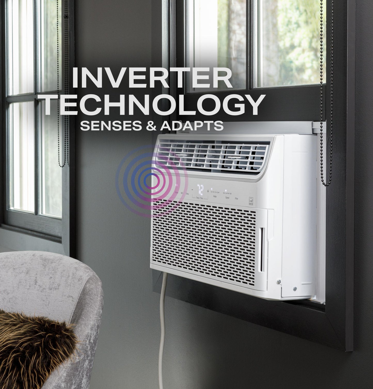 GE APPLIANCES 12,000 BTU Inverter Smart Window Air Conditioner - AHTR12AC-KT