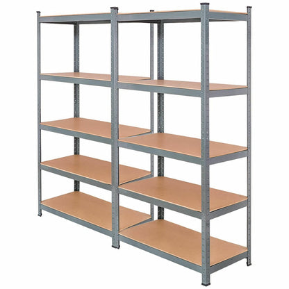 Tangkula 72" Storage Shelves, Heavy Duty Steel Frame 5-Tier Garage Shelf - TL35258SL