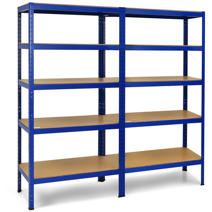Tangkula 72" Storage Shelves, Heavy Duty Steel Frame 5-Tier Garage Shelf - TL35258SL