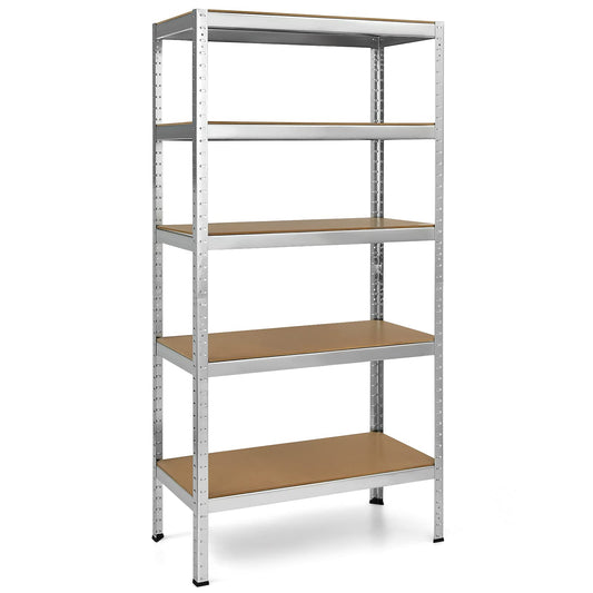 Tangkula 72" Storage Shelves, Heavy Duty Steel Frame 5-Tier Garage Shelf - TL35258SL