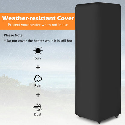 Tangkula 41,000 BTU Propane Patio Heater with Waterproof Cover - NP11219US-GR