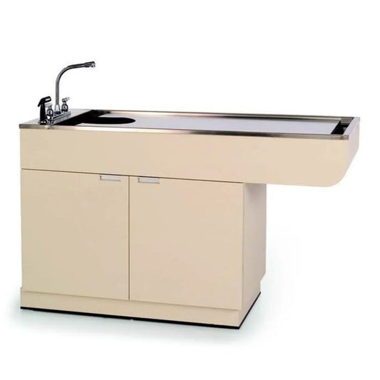 PETLIFT Veterinary Wet Table Stainless Steel Top & Storage Multi Purpose Single Level -  PL-TWC-750-60