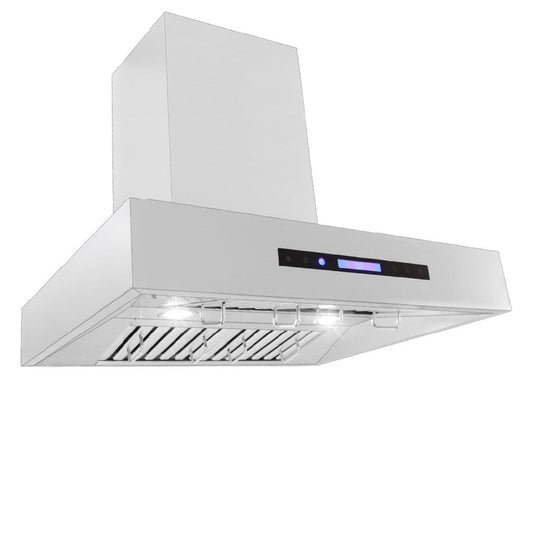 Proline Wall Mounted Range Hood, Ducted, 1100 CFM, Stainless Steel Finish, Outdoor Rated Finish option - PLFW 755