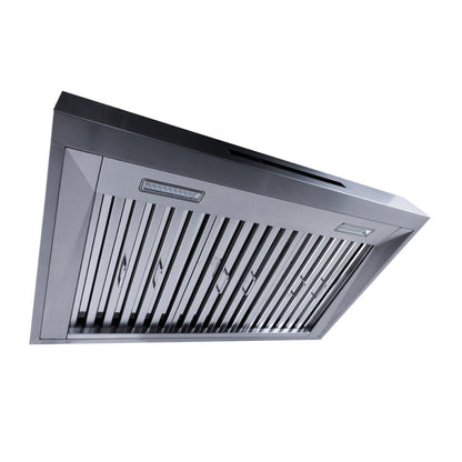 Proline Wall Mount Range Hood - 550 CFM | Stainless Steel | Modern Design | Elite Dream Home - PLSW 755FSCU