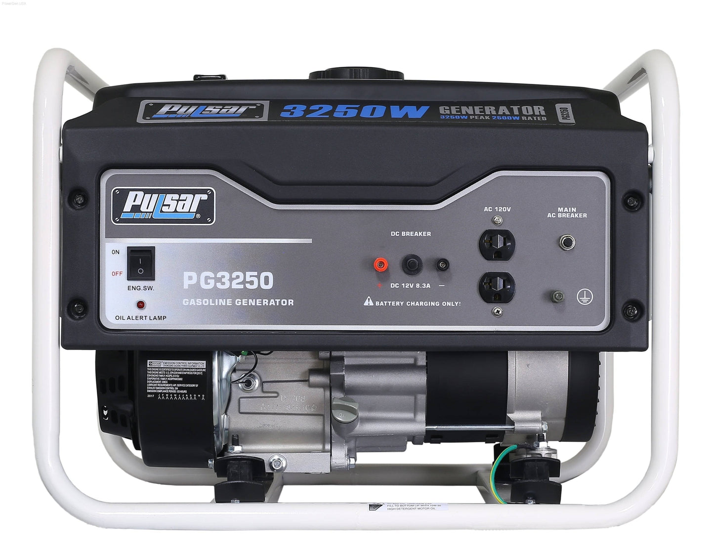 Pulsar PG3250-3250W Generator RATED 2500W PowerGen USA - PG3250
