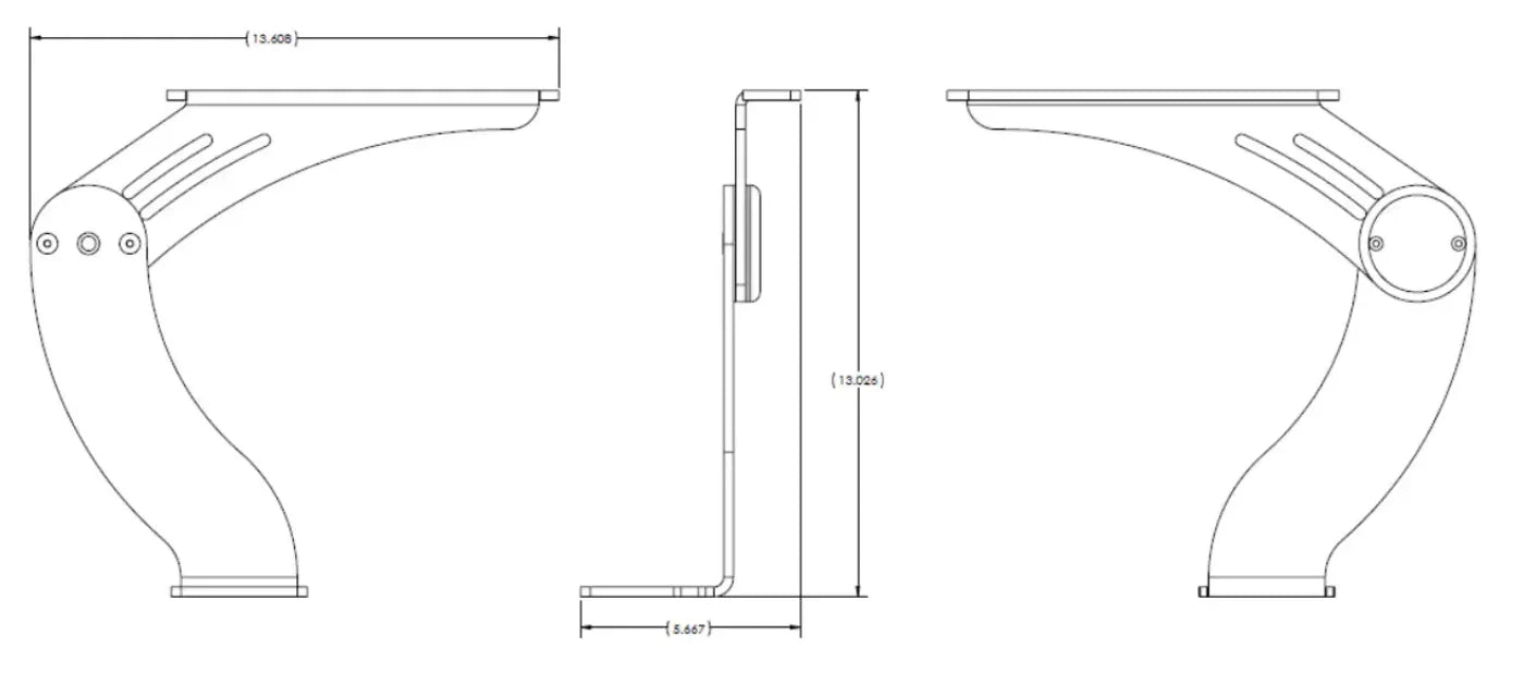 TACO Marine Port Side Console Leaning Post Arm Rest Polished 316 SS - 74.16591