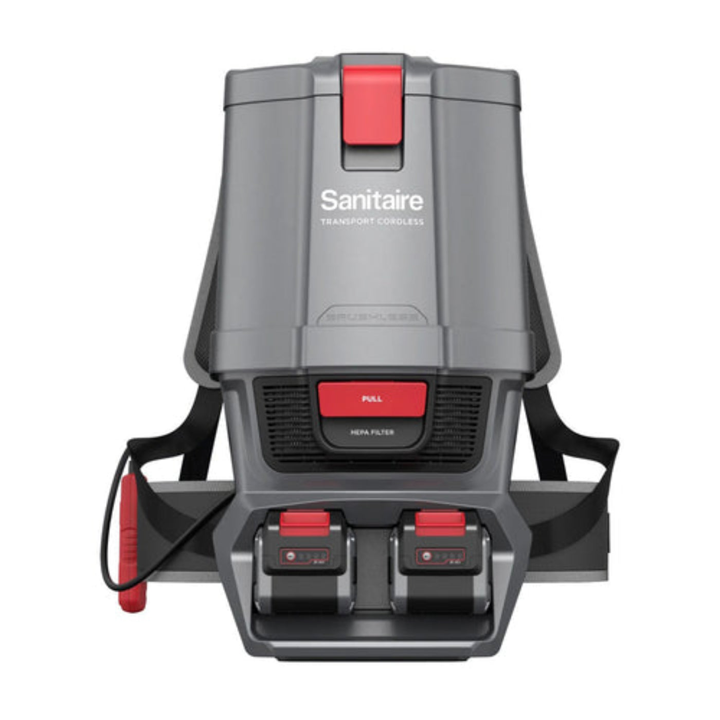 Sanitaire Transport Cordless Backpack Vacuum w/ 2 Batteries, Charger & Toolkit - SNT-SC580A