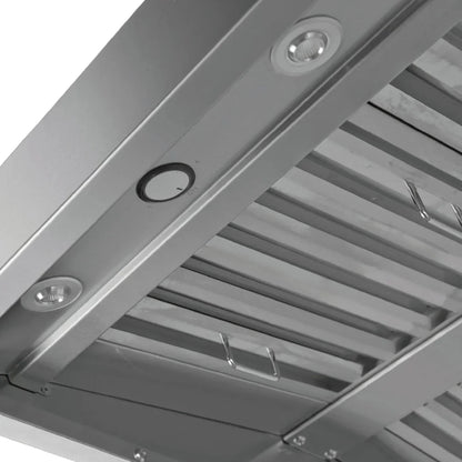 Proline Wall Mounted Range hood, Ducted, 2000 CFM, Thick 304 Stainless Steel - PLGW WC BBQ Ultra